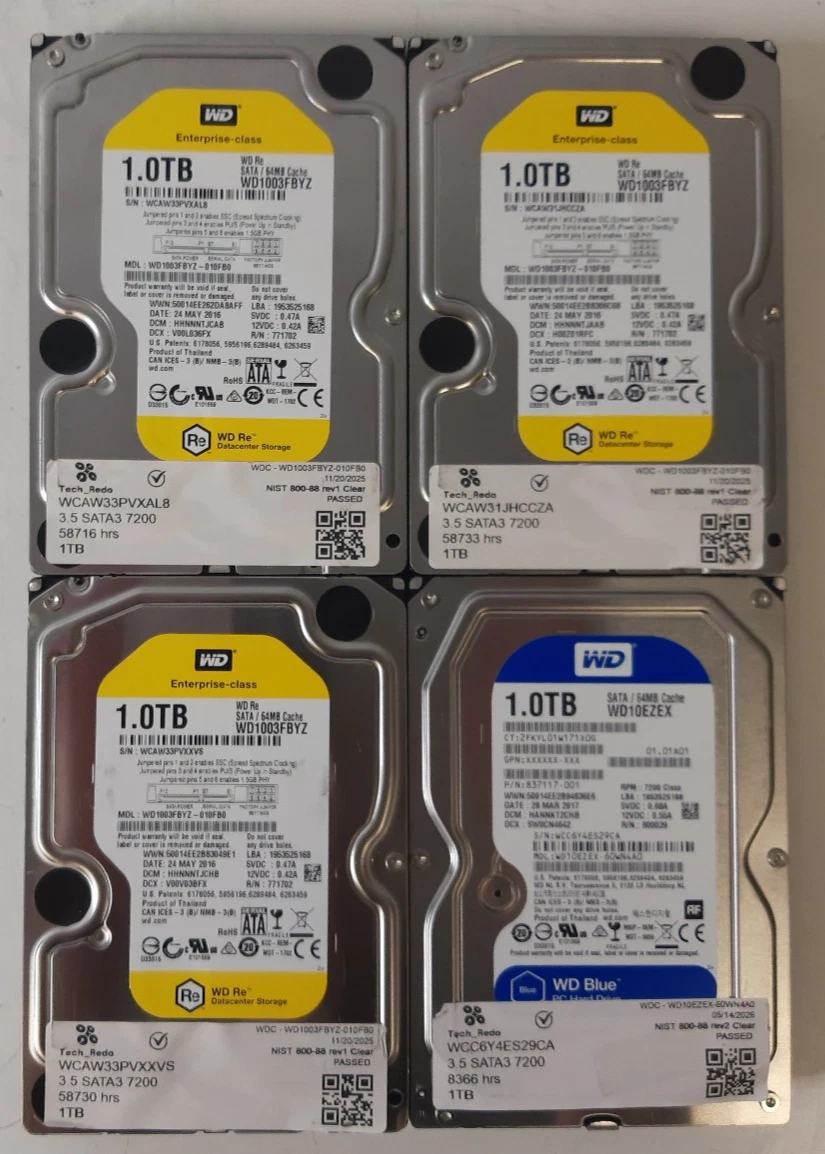 Western Digital 1 TB Internal 7200 RPM Rotation Speed Hard Disk
