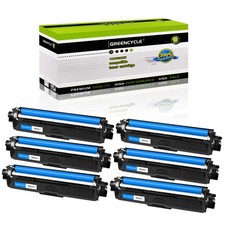 6PK TN221 TN-221 CY Cyan Toner Cartridge Fits For Brother MFC-9340CDW HL-3170CDW