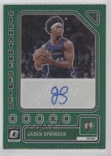 2023 Panini Donruss Optic Signature Series Green Prizm Jaden Springer Auto 18zu