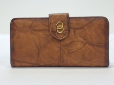 Baronet Brown Leather Front Snap Wallet Vintage
