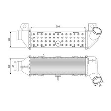 VALEO LADELUFTKÜHLER TURBOKÜHLER passend für SEAT CORDOBA IBIZA VW CADDY POLO |