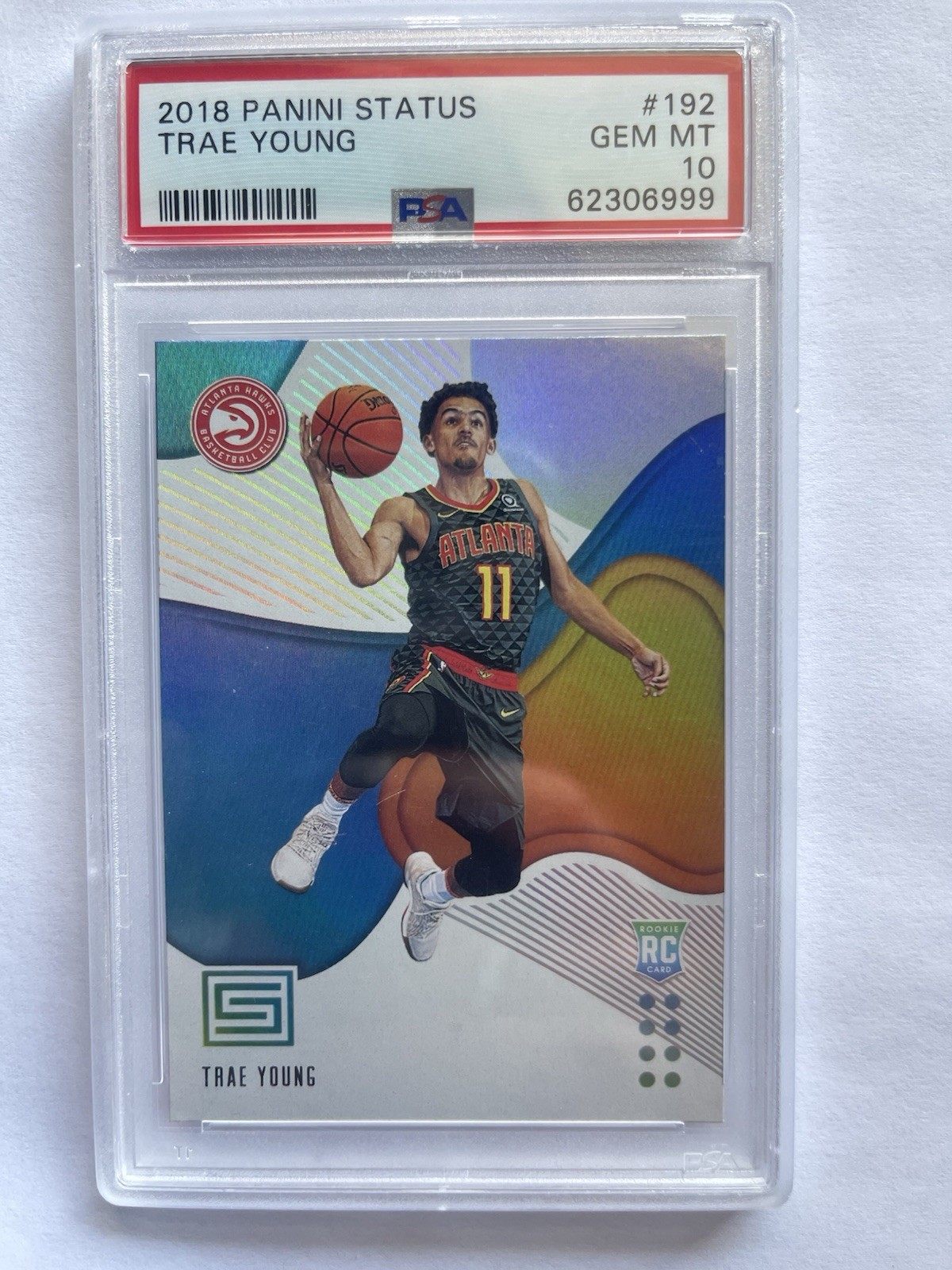 2018-2019 Trae Young Panini Status #192 Rookie PSA 10
