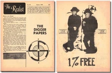 Diggers, Paul Krassner / The Digger Papers Realist No 81 1968
