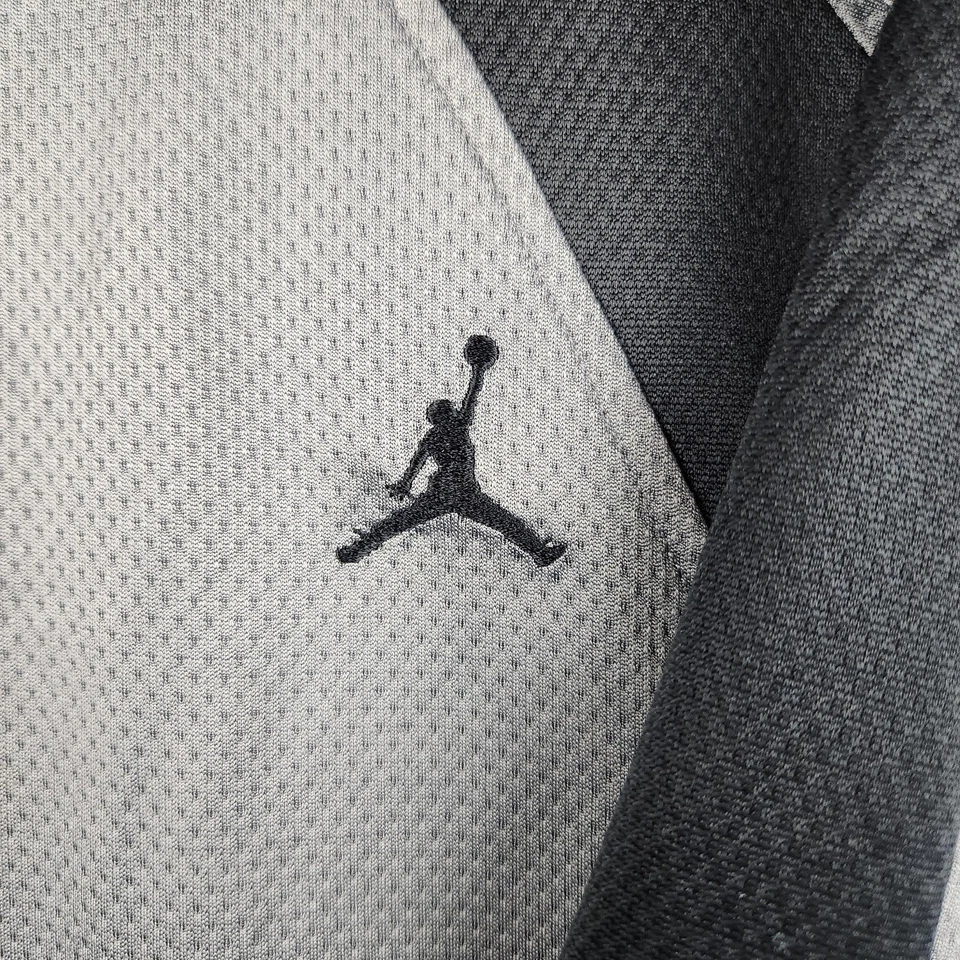 Chaqueta Jordan Para Hombres 2XL Gris Negra Dri-FIT Calentamiento Pista Cremallera Completa Gimnasio Atlético Foto 2 de 4