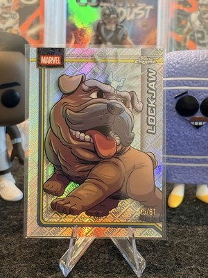 2026 Topps Chrome Marvel Lockjaw LOGOFRACTOR /61 SSP   #070