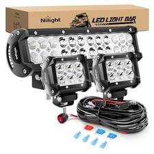 12 Inch 12 Inch Light Bar 2 Pods 12 Inch 72W Light 2 Pods Wiring Harness