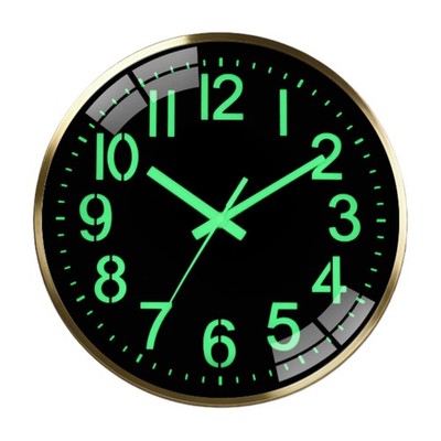 Modern 12 Inch Silent Wall Clock, Non-Ticking Quiet Sweep Movement, Premium M...