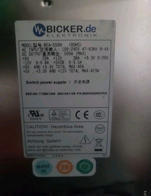Bicker 500W ATX Netzteil