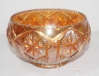 Vintage Imperial Star & File Marigold Carnival Glass Bowl 6" Great Shape