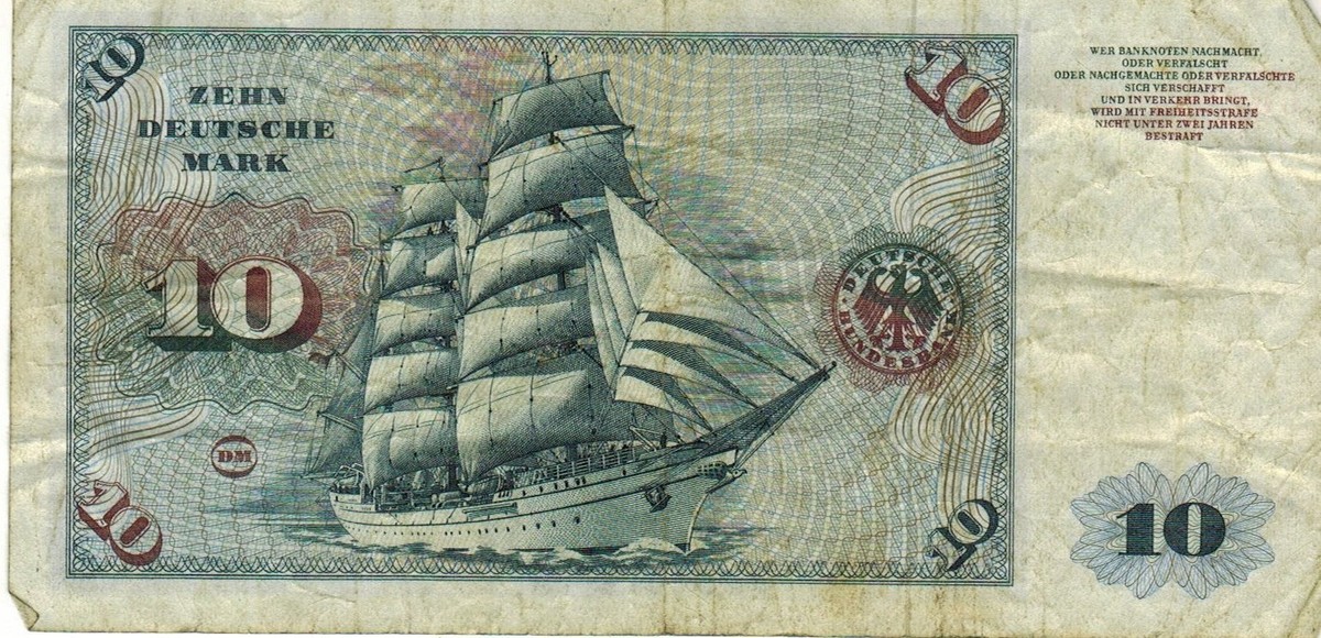 German 10 Zehn Deutsche Mark 1970 banknote P-31 Germany | eBay