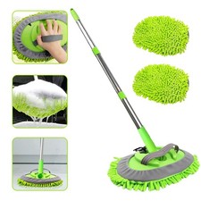 Autowaschbürste mit Teleskopstiel Autowaschmopp Auto Reinigungsbürste für KFZ