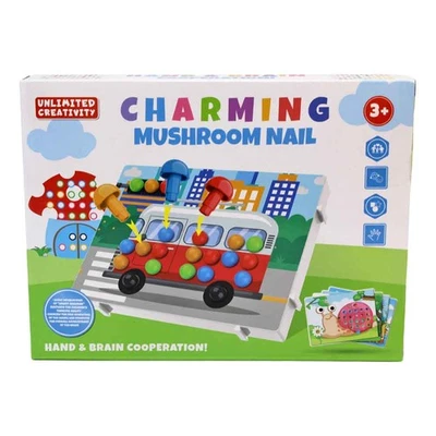 JONOTOYS Steckspiel Kinder ab 3 Jahre - Bildmotive Motorikspielzeug