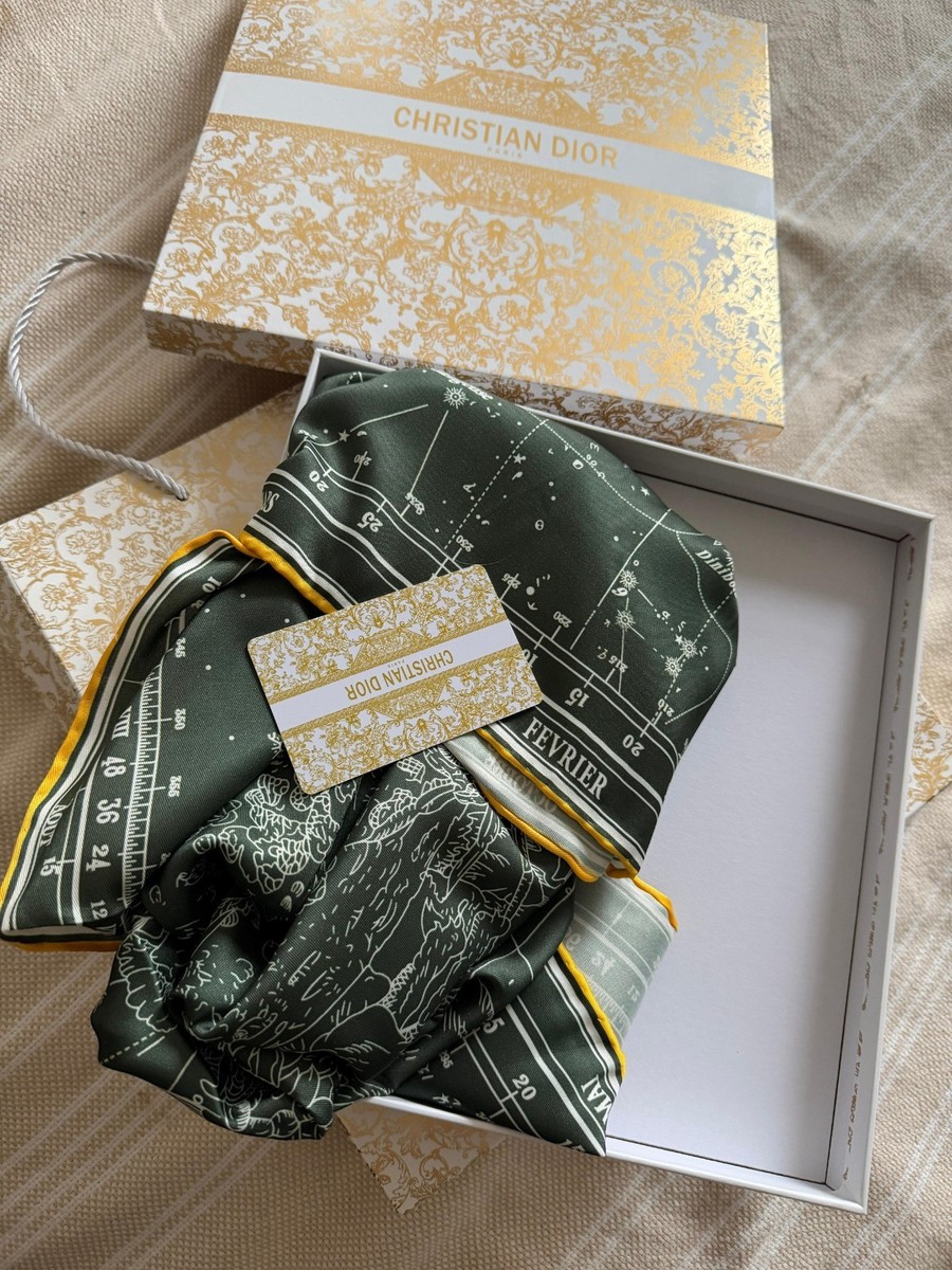 Christian Dior Holiday 2022 Limited Edition Silk Scarf | eBay