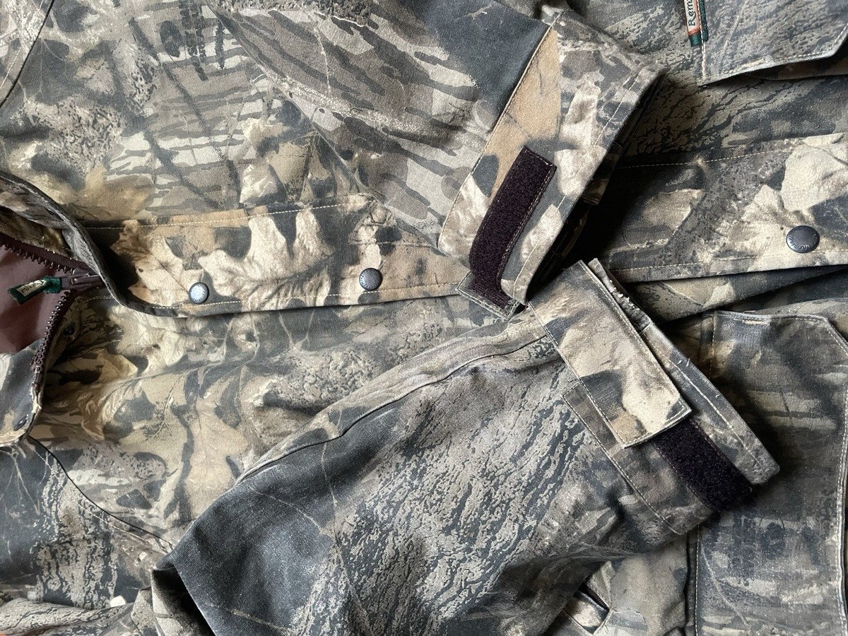 Veste De Chasse Remington Homme XL – Camo Realtree – Doublée – Imperméable – Vintage