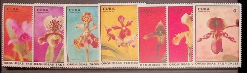 CENTRAL AMERICA Sc 1620-6 NH ISSUE OF 1971 - FLOWERS - ORCHIDS
