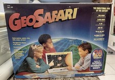 Vintage 1992 GeoSafari EI-8800 Electronic Learning Game w/ Modules, Works