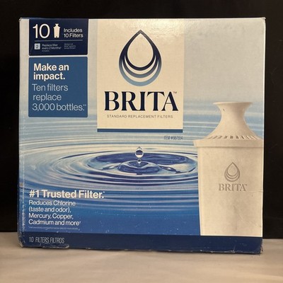 New Brita Replacement Water Filters, 10-pack - #987554 *READ