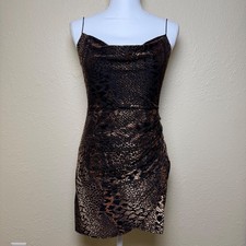 Blue Blush Women Medium Mini Dress Snakeskin Velvet Fairy Grunge Whimsigoth Vamp