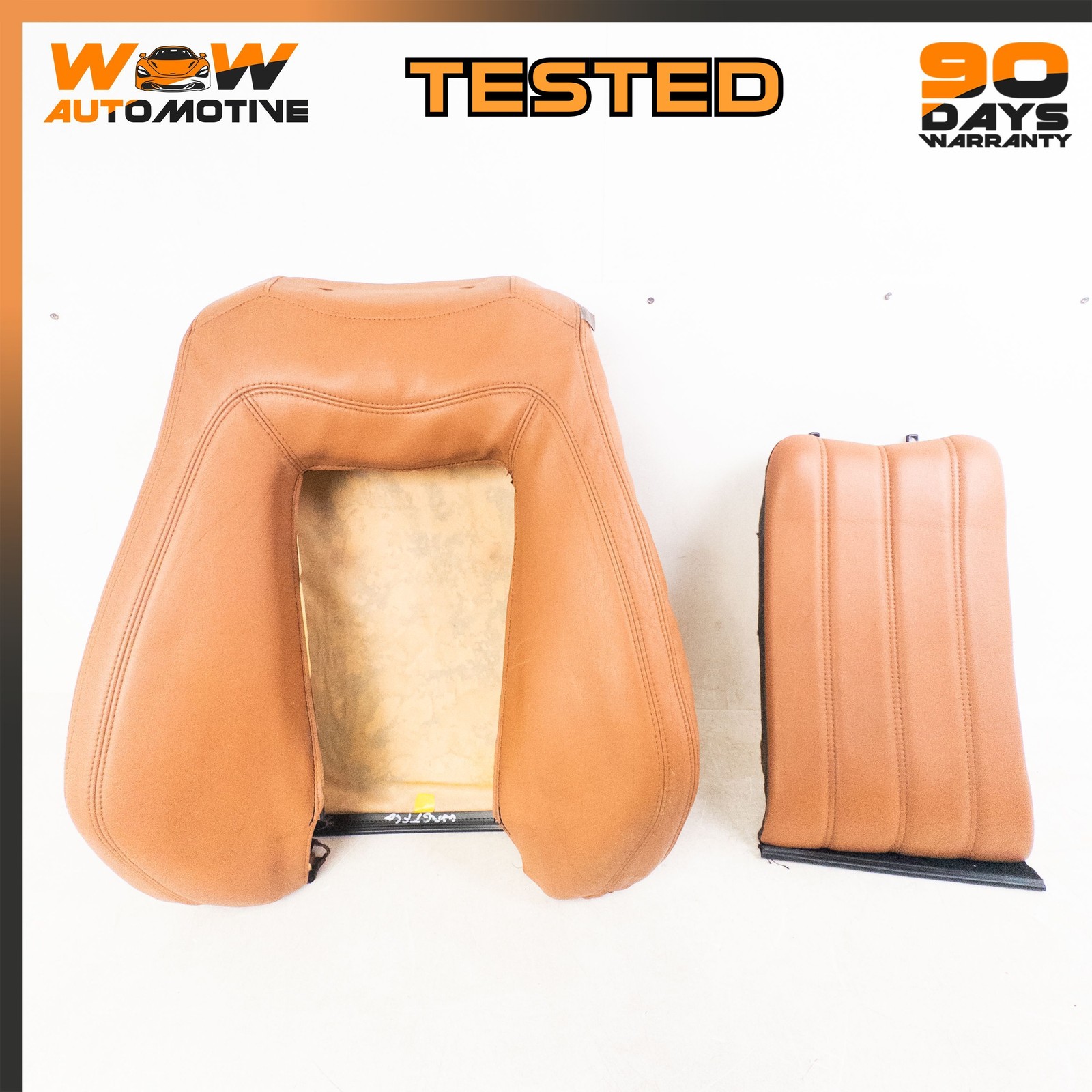 08-13 MASERATI GRANTURISMO FRONT RIGHT PASSENGER SIDE BUCKET SEAT BACK PADING OE