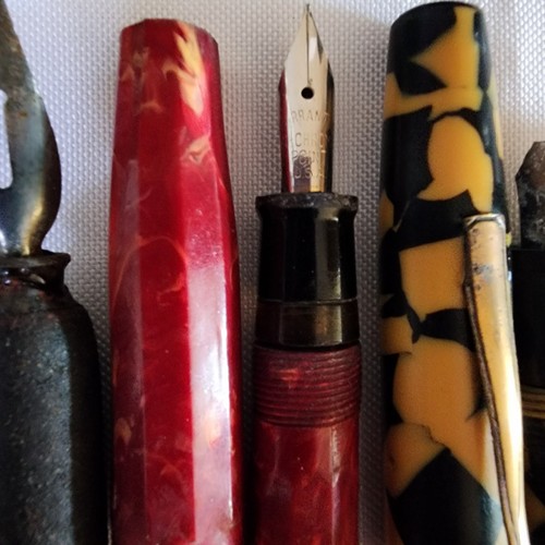 Monster Lot Vintage Fountain Pens Pencils Ballpoint Nibs Ink Parker Sheaffer USA - Picture 6 of 24
