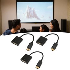 3x DisplayPort To DVI Adapter 4K HD 1080P Mini To DVI Adapter Cable For PC La