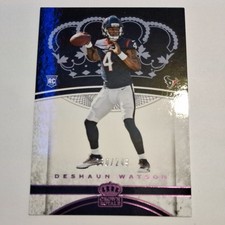 🏈🔥 ​2017 Panini Crown Royale Deshaun Watson RC #/249 Pink Parallel Texans 🔥🏈