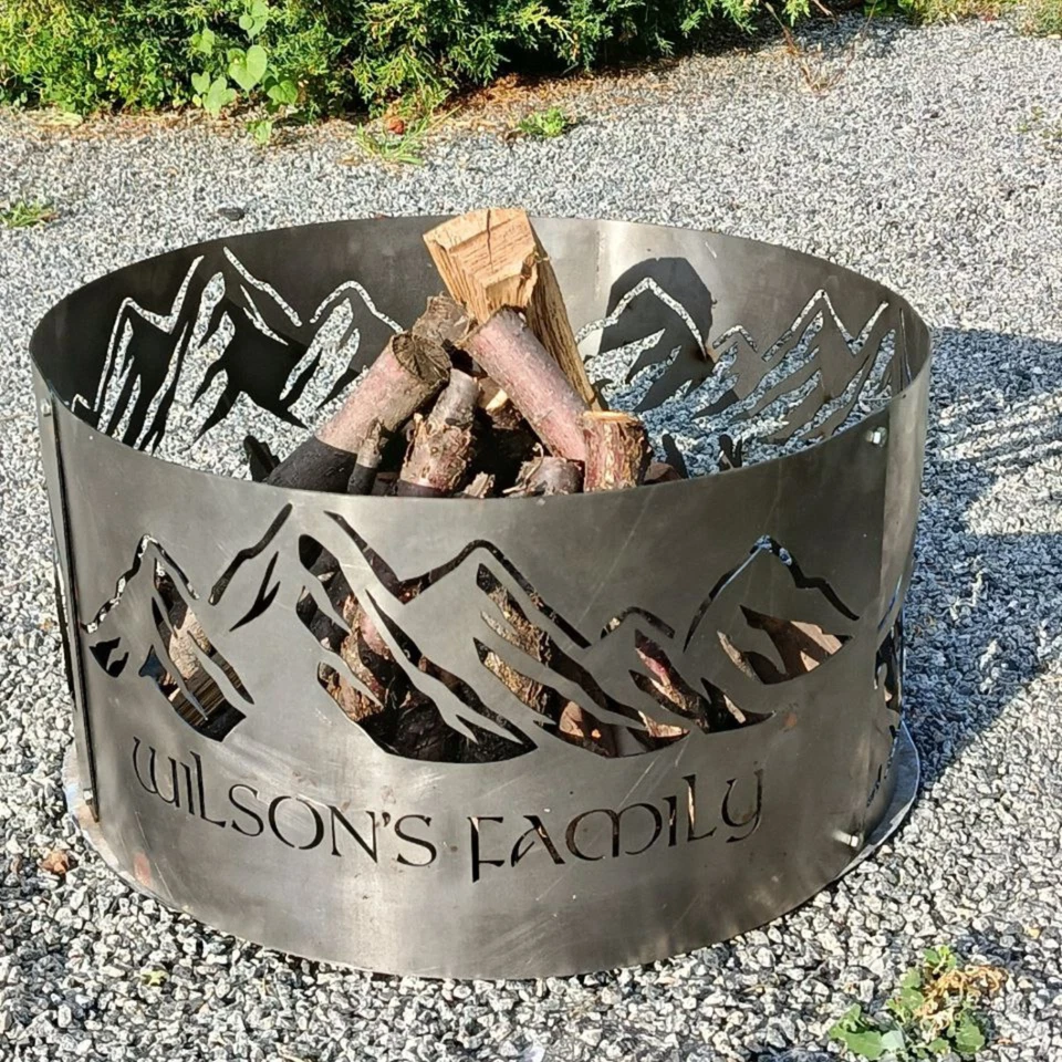 Anillo de fuego místico personalizado, anillo de fuego élfico, pozo de fuego de patio trasero personalizado Foto 2 de 4