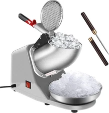 Electric Snow Cone Maker Machine 143lbs/hr with Ice Pick for Home