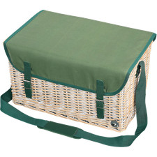 Cilio Cesta Picnic Ponza, Para 4 Personas, Cesta Trenzada de Mimbre, Dec...