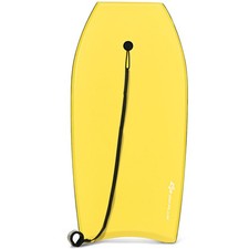 41" Super Lightweight Body Board Surfing W/Leash EPS Core Boarding IXPE Yellow