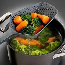 Large Mesh Strainer Spoon | Deep Kitchen Cooking Tool for Home Use