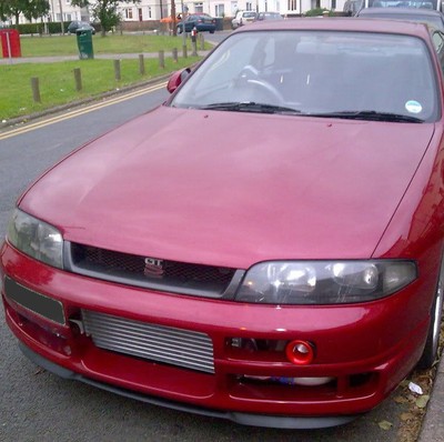 Cupra R Front Bumper Splitter Front Bumper Lip Glossy Black For Nissan Skyline