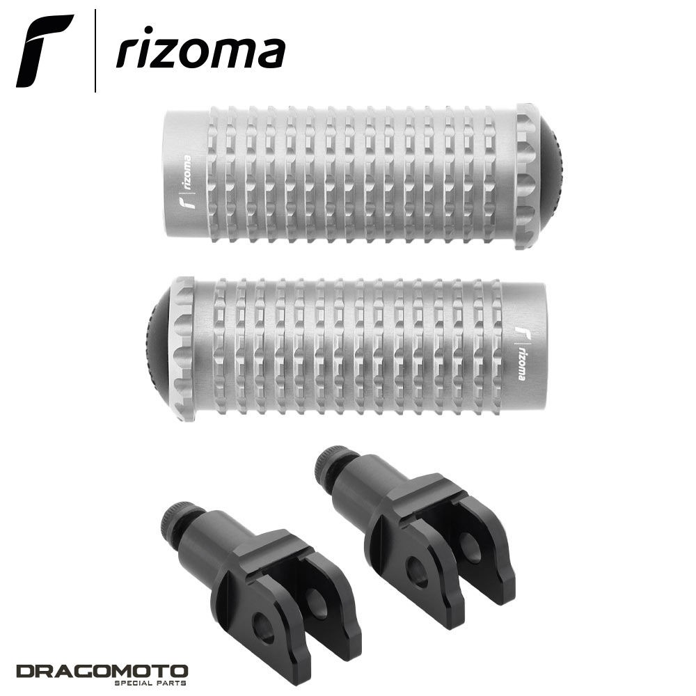 Repose-pieds Extrêmes Rizoma PE631A en alu argent pour V85 TT