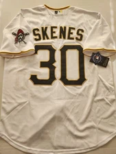 NWT adult customized pirates #30 paul skenes S-3XL *new white stitched