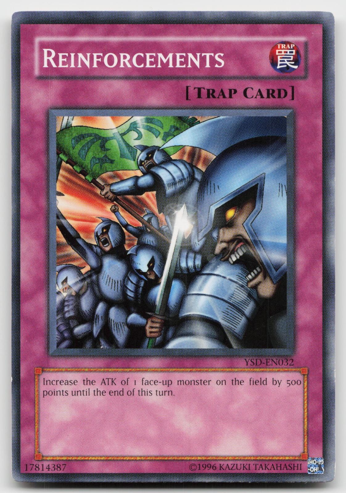 Reinforcements YSD-EN032 YuGiOh Starter Deck 2006 trading card — raw and PSA graded price guide