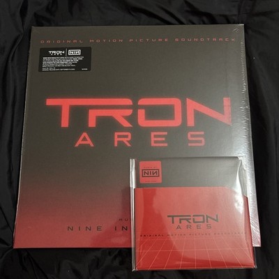 NIN Tron: Ares OST - Ltd Edition Black And Red 2LP + Poster &  Floppy Disc  CD