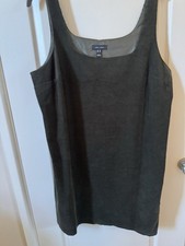 Dark Green Cord Pinafore Dress From New Look. Size 20. Worn Once