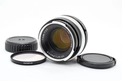 Voigtländer Camera Lenses 75mm Focal f/2.5 Maximum Aperture for