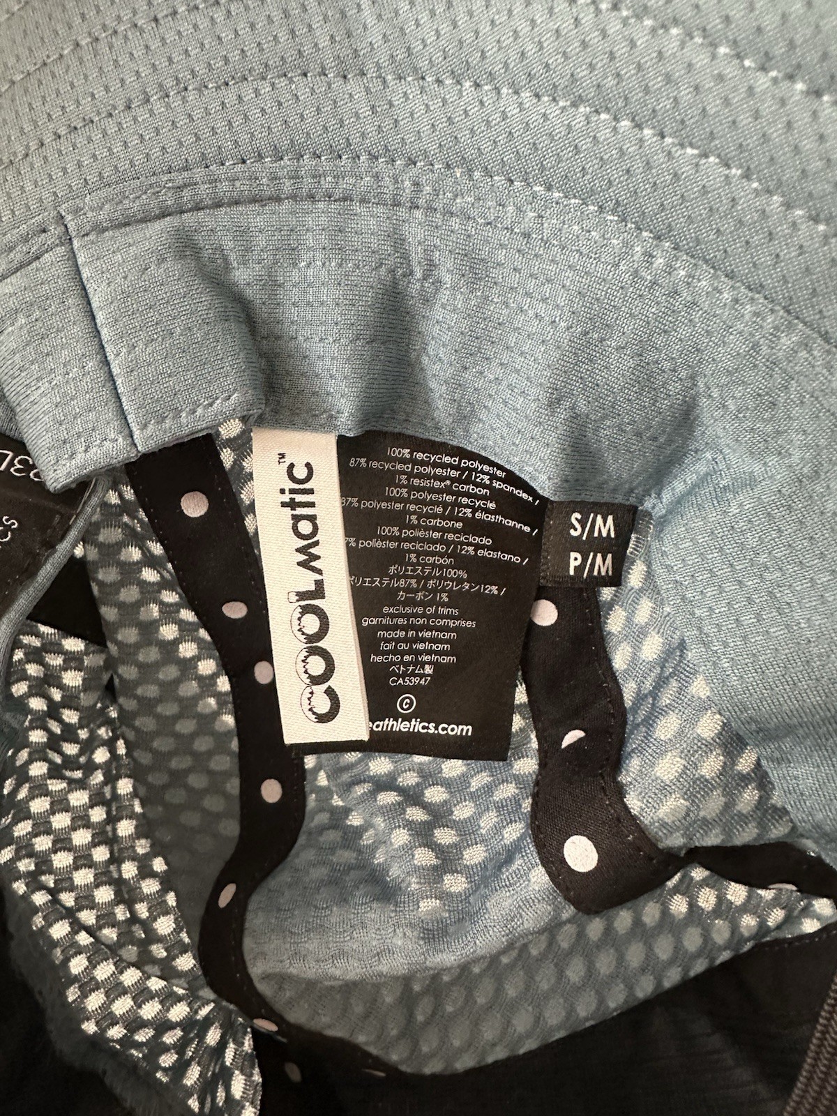 Ciele Bucket Hat Cap BNDCKHat Carbon Iconic VC Blue 5 Panel Size S/M Coolmatic