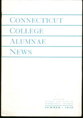 Connecticut College Alumnae News Summer 1940 issue