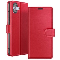 Zanaé, Portemonnaie Etui Galaxy A04E Mit Magnetverschluss Und Standfunktion, Rot