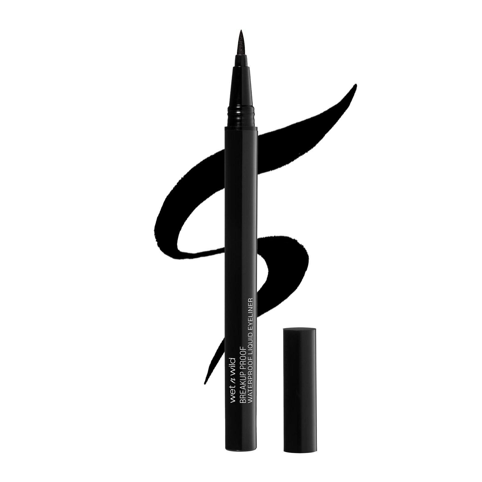 wet n wild Mega Last Breakup Proof Liquid Eyeliner 1 Count (Pack of 1), Black