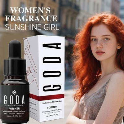 GODA FOR HER フェロモンオイル 15ml最新版 GODA Pheromone Body Oil for Women, Jasmine Rose Sweet Spicy Floral