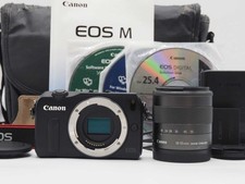 Canon EOS M Mirrorless Digital Camera Black 18-55mm Lens Exc   Z5897A