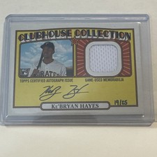 2021 Heritage High# Clubhouse Collection Autograph Relic Ke'Bryan Hayes RC 19/25