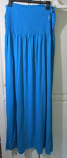 SAUCI~ Blue STRAPLESS LONG BANDEAU MAXI DRESS Women's XXL~NWT