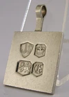 LARGE JACK SPENCER DESIGNER SHEFFIELD STERLING SILVER PENDANT INGOT 1973 18g