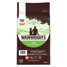 Wainwrights Lamb Grain Free Adult Dog Food 2kg Natural Hypoallergenic Complete