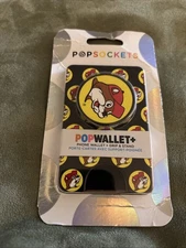 PopSockets Popwallet+ Cell Phone Wallet & Grip Stand Buc-ees. Non Mag. New!