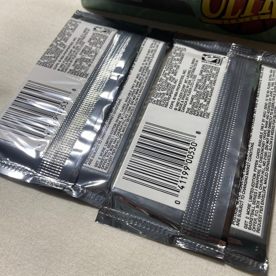 2 PACKS 1992 FLEER ULTRA TARJETAS DE BALONCESTO SERIE 1, ¿GRAN JORDANS? INSERTOS RAROS Foto 3 de 4